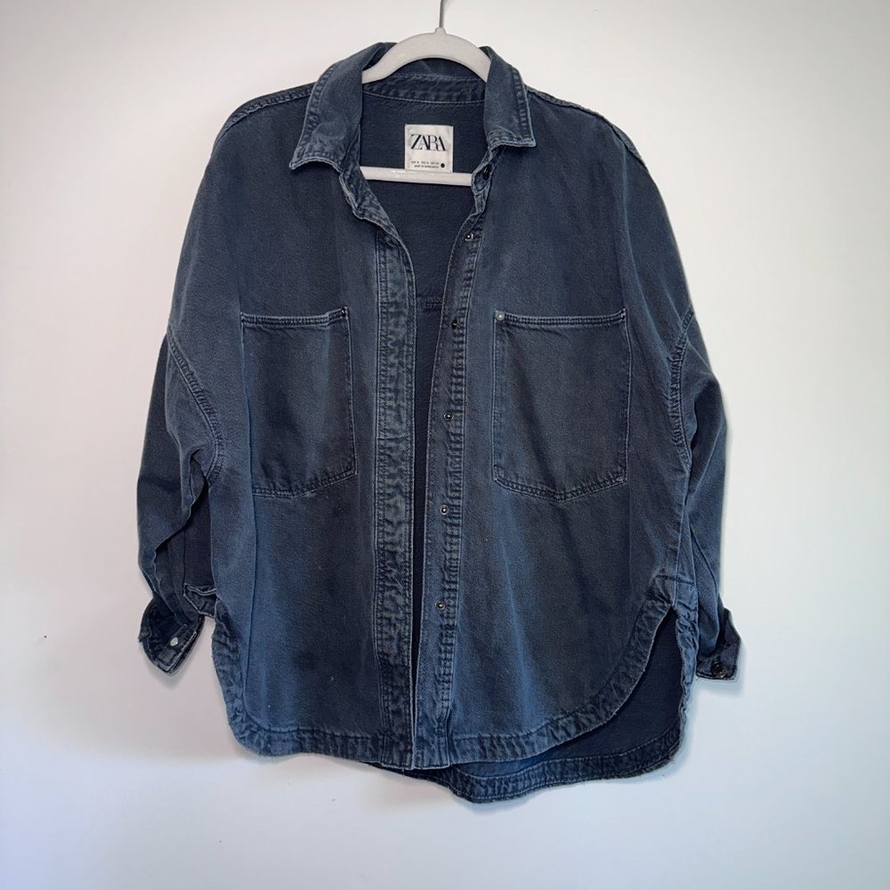 Zara Pocket Denim Overshirt